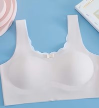 Seamless Training Bras for Girls (9–18 Years) – Camisole Sports Bra with Removable Pads