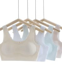 Seamless Training Bras for Girls (9–18 Years) – Camisole Sports Bra with Removable Pads
