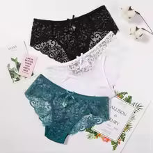 Ultra-Thin Lace Panties – Soft, Mid-Rise & Transparent Elegance