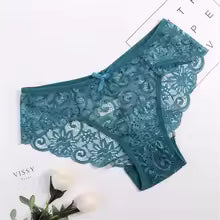 Ultra-Thin Lace Panties – Soft, Mid-Rise & Transparent Elegance
