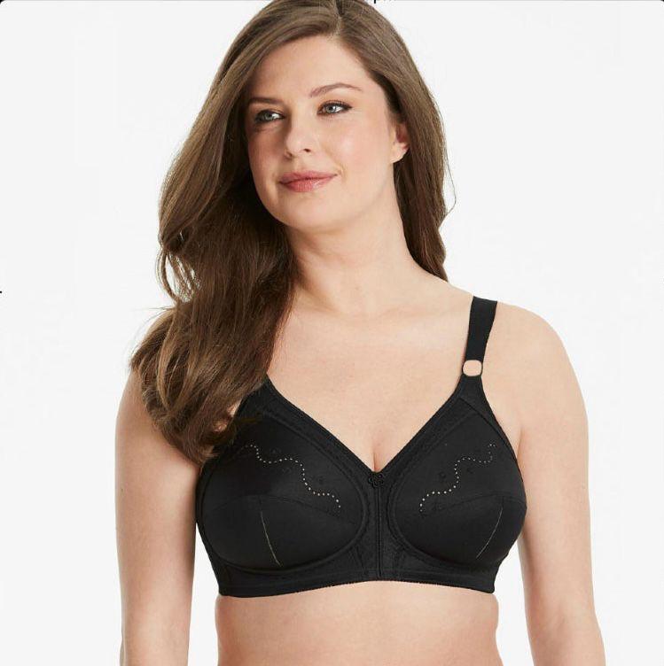 Solid Cotton Wireless Push-Up Bra – Plus Size Comfort with a Sexy Touch