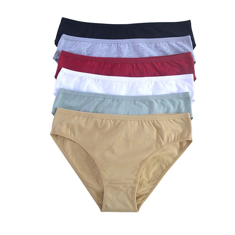 Everyday Comfort Cotton Underwear – Mid-Waist Solid Style