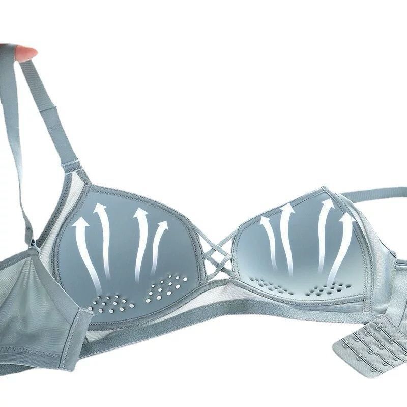 Summer Invisible Wireless Minimizer Bra – Breathable, Seamless Shapewear for Women