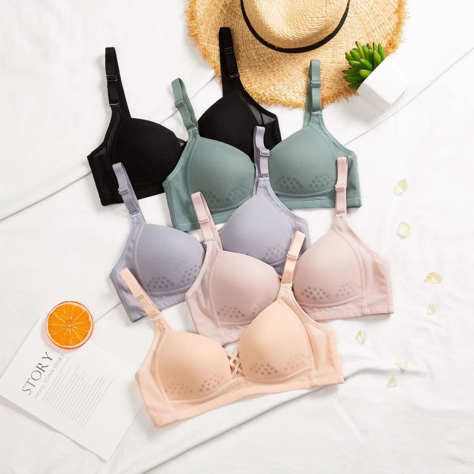 Summer Invisible Wireless Minimizer Bra – Breathable, Seamless Shapewear for Women