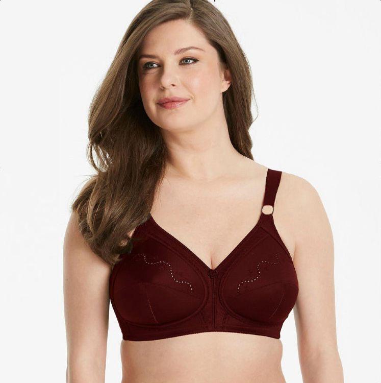 Solid Cotton Wireless Push-Up Bra – Plus Size Comfort with a Sexy Touch
