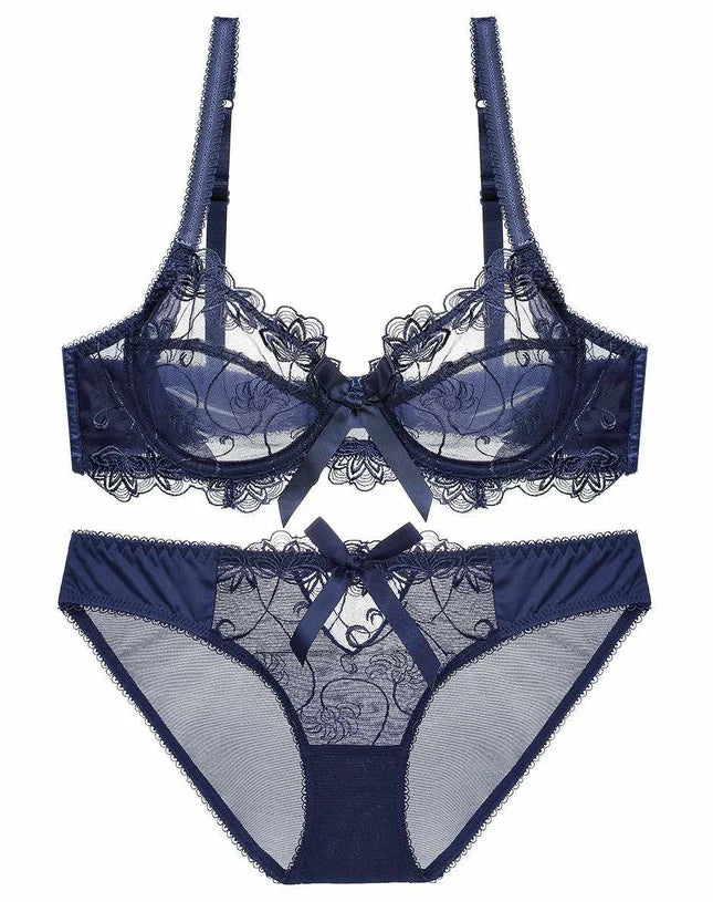 Ultra-Thin Lace Lingerie Set – Sheer, Sexy & Fully Transparent